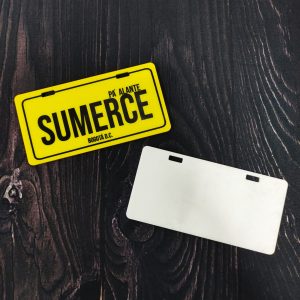 PLACA PARA BICILETA SUBLIMABLE